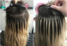 Коррекция наращенных волос