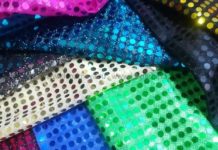 Как шить ткань с пайетками?