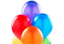 Оформление зала воздушными шарами