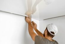 Устройство натяжных потолков