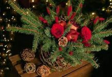 Новогодние букеты и правила их дарения