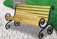 Виды металлических уличных скамеек