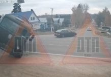 Появилось видео момента ДТП с грузовиком в Чаадаевке