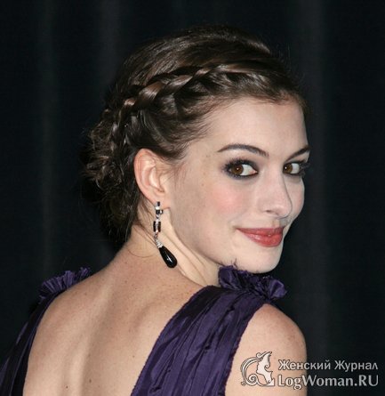 Anne Hathaway Braided Updo Anne Hathaway Braided Updo