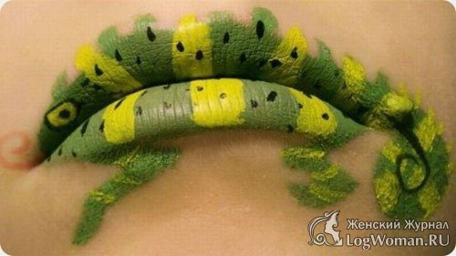 Бодиарт на губах Бодиарт на губах