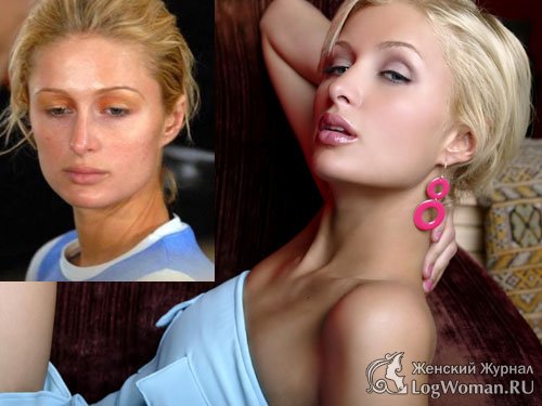 Знаменитости без макияжа - Paris Hilton Знаменитости без макияжа - Paris Hilton