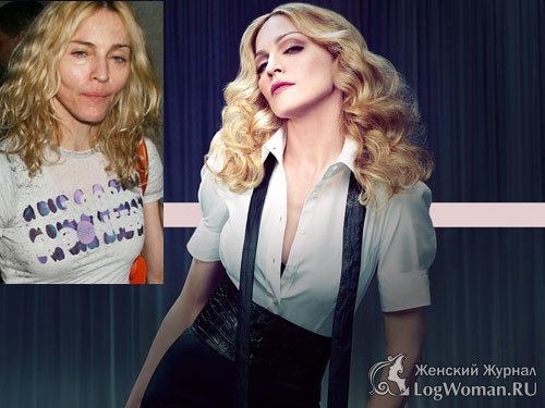 Знаменитости без макияжа - Madonna Знаменитости без макияжа - Madonna