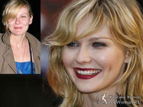 Знаменитости без макияжа - Kirsten Dunst Знаменитости без макияжа - Kirsten Dunst