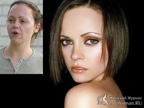 Знаменитости без макияжа - Christina Ricci Знаменитости без макияжа - Christina Ricci
