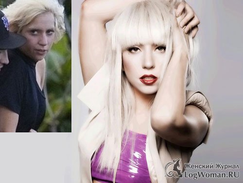 Знаменитости без макияжа - Lady Gaga Знаменитости без макияжа - Lady Gaga