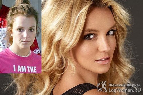 Знаменитости без макияжа - Britney Spears Знаменитости без макияжа - Britney Spears