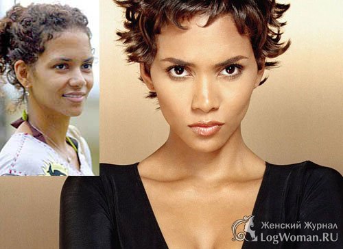 Знаменитости без макияжа - Halle Berry Знаменитости без макияжа - Halle Berry