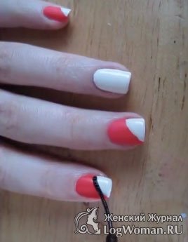 Покраска ногтей в стиле Hello Kitty Покраска ногтей в стиле Hello Kitty