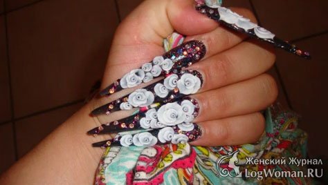 Длинные ногти Длинные ногти