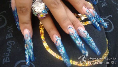 Длинные ногти Длинные ногти