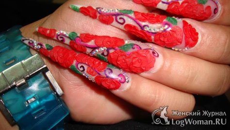 Длинные ногти Длинные ногти