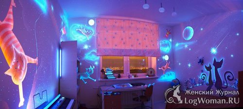 Дизайн детской комнаты – ночные кошки