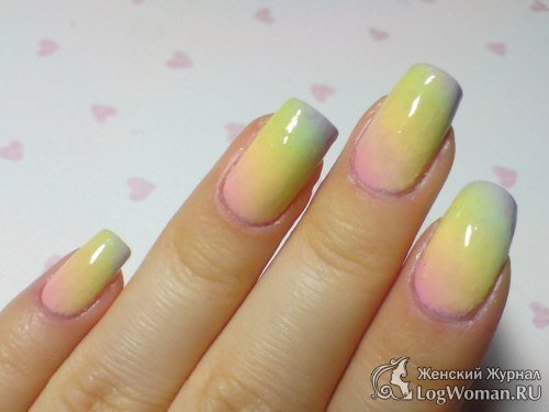 Маникюр градиент Маникюр градиент