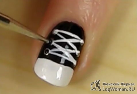 Кеды на ногтях Кеды на ногтях
