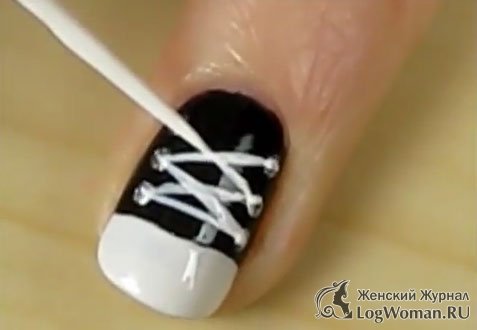 Кеды на ногтях Кеды на ногтях