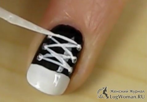 Кеды на ногтях Кеды на ногтях