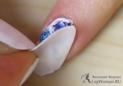 Цветы на ногтях Цветы на ногтях