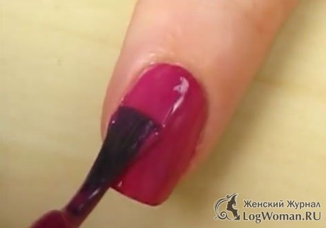 Гламурный блеск на ногтях