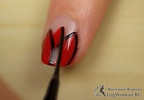 Тюльпаны на ногтях