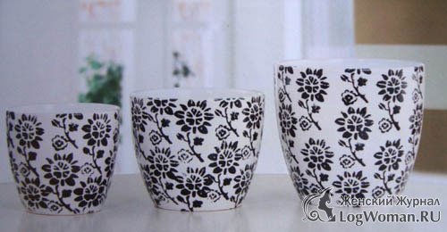 Керамические горшки для цветов