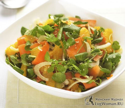 Морковный салат с апельсинами Морковный салат с апельсинами