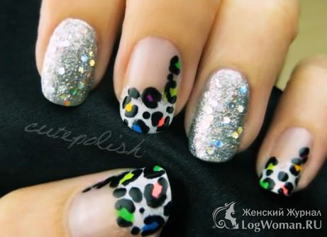 Леопардовый маникюр