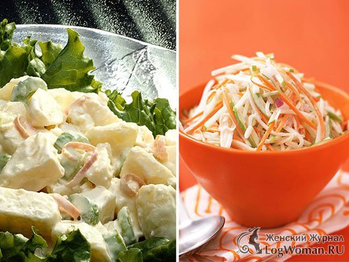 Картофельный салат против Коул Слоу Картофельный салат против Коул Слоу