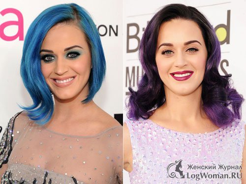 Кэти Перри: от голубого до фиолетового Кэти Перри: от голубого до фиолетового