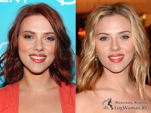 Скарлетт Йоханссон: Красный Особенности в русый Скарлетт Йоханссон: Красный Особенности в русый