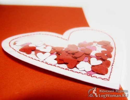 Валентинка Сердца в сердце Валентинка Сердца в сердце