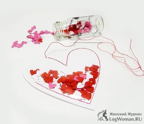 Валентинка Сердца в сердце Валентинка Сердца в сердце