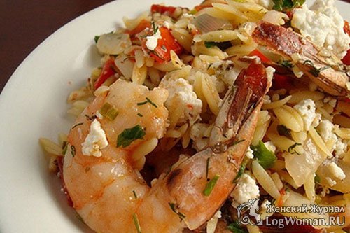 Креветки, Фета паста