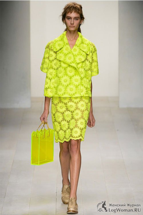 Флуоресцентная мода - салатовый костюм Флуоресцентная мода - салатовый костюм