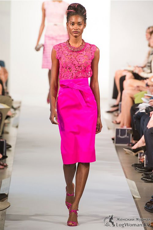 Флуоресцентная мода - розовое платье Флуоресцентная мода - розовое платье