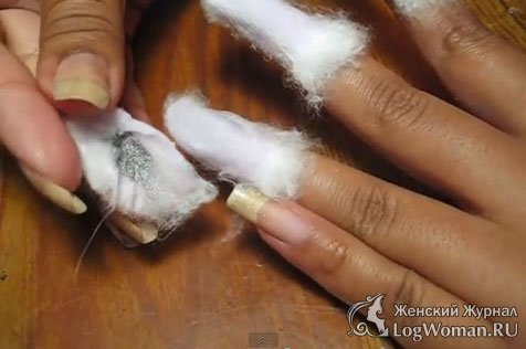 Снимите вату с лаком Снимите вату с лаком