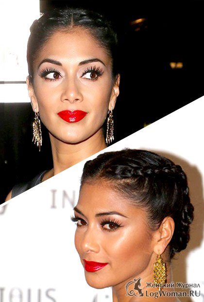 Николь Шерзингер с новой французской коса Николь Шерзингер с новой французской коса