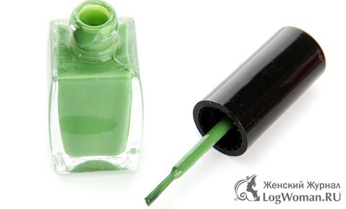 Ярко зеленый лак  Ярко зеленый лак