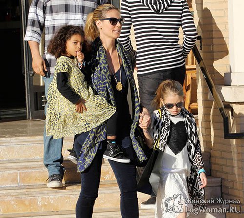 Хайди Клум с детьми Хайди Клум с детьми