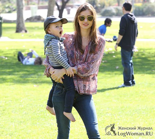 Миранда Керр с ребенком Миранда Керр с ребенком