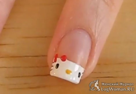 Маникюр для девочек Hello Kitty Маникюр для девочек Hello Kitty