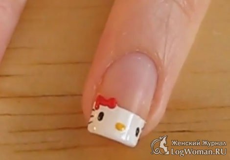 Маникюр для девочек Hello Kitty Маникюр для девочек Hello Kitty