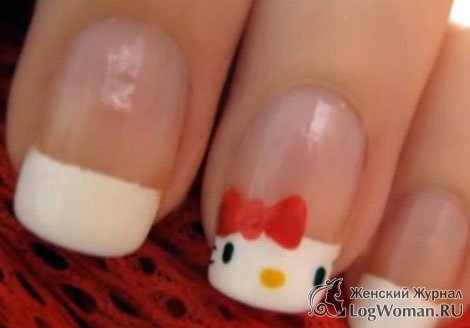 Маникюр для девочек Hello Kitty Маникюр для девочек Hello Kitty