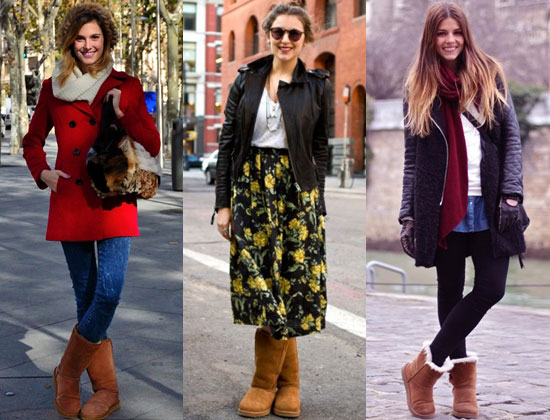 С чем носить угги зимой