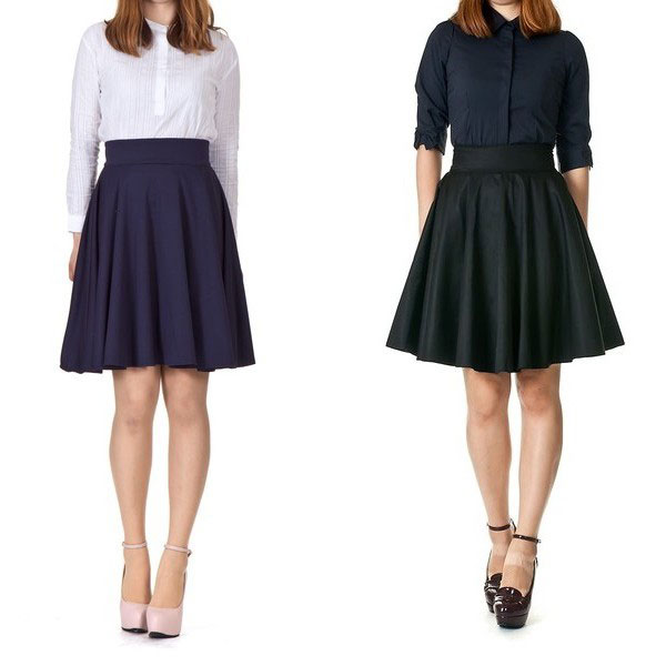 Юбка с завышенной талией